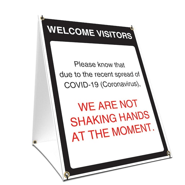 OSHA Notice, 36" Height, 24" Width, Coroplast, 24" W, 36" H, Welcome Visitors, Welcome Visitors